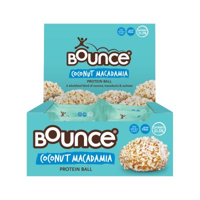 Bounce Protein Balls Coconut Macadamia 40g x 12 Display
